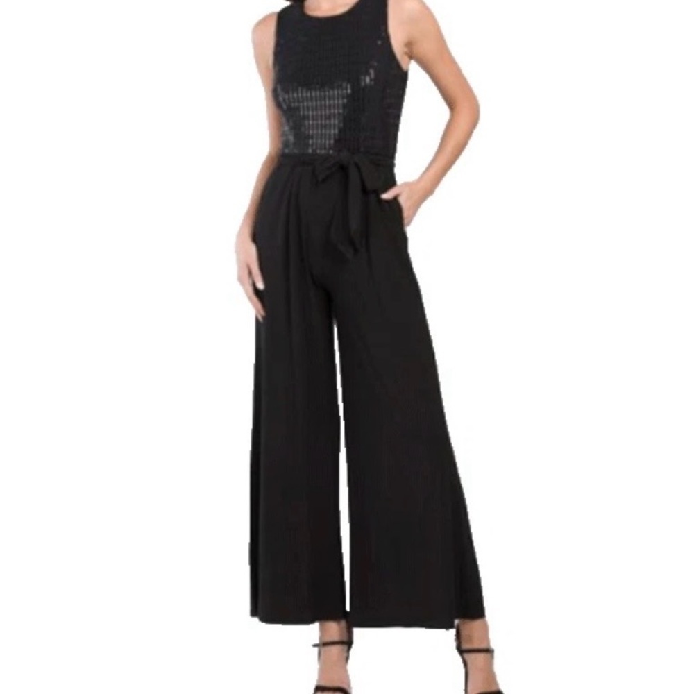 Anne Klein Elegant Black Jumpsuit